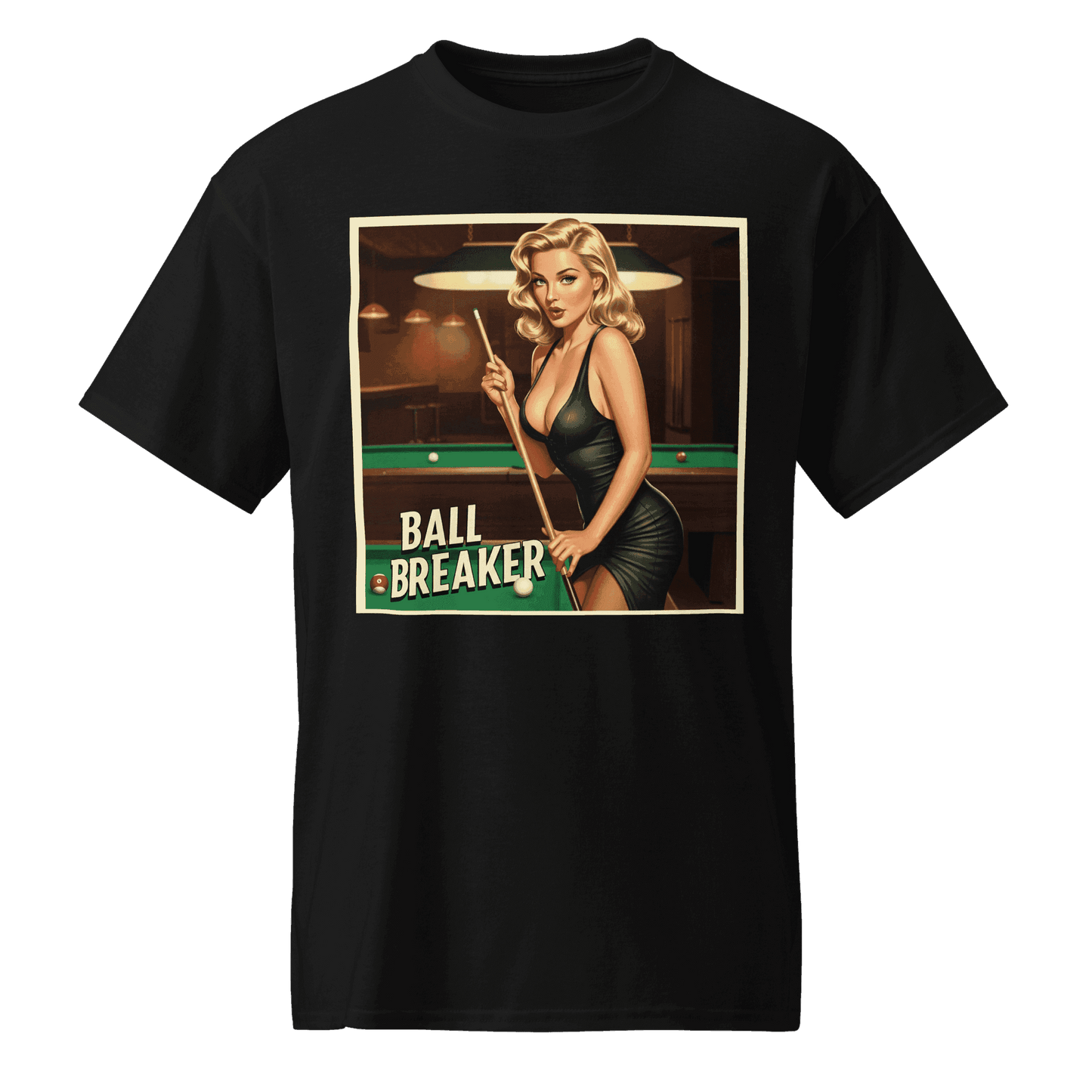 "Ball Breaker" #1 T-Shirt - Men's - Black - Front