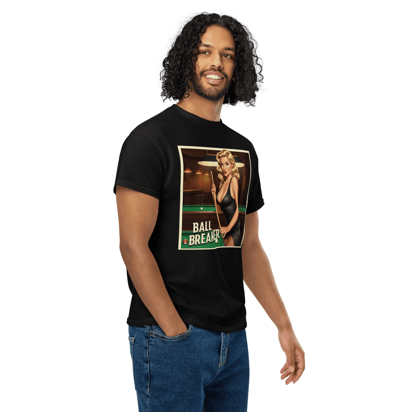 "Ball Breaker" #1 T-Shirt - Men's - Black - Front