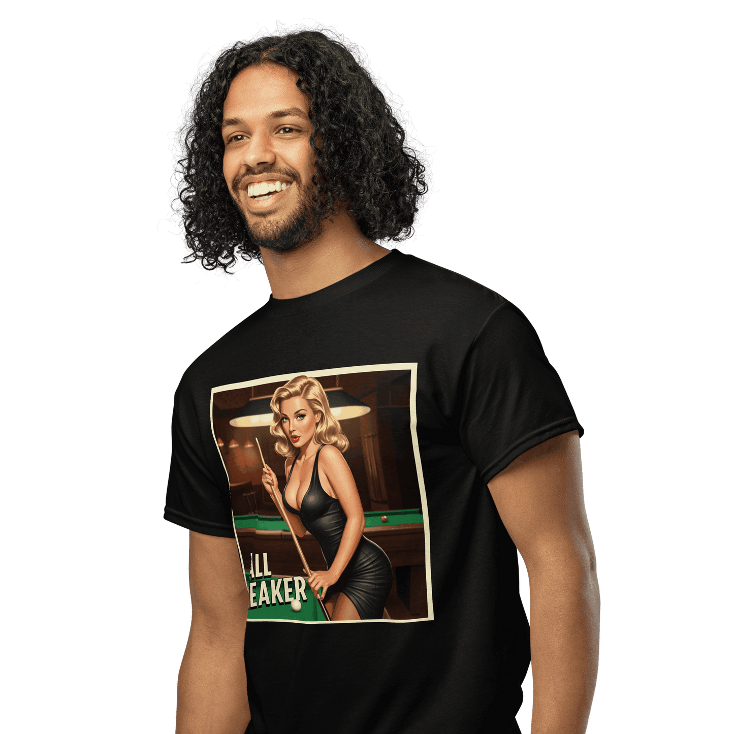 "Ball Breaker" #1 T-Shirt - Men's - Black - Front