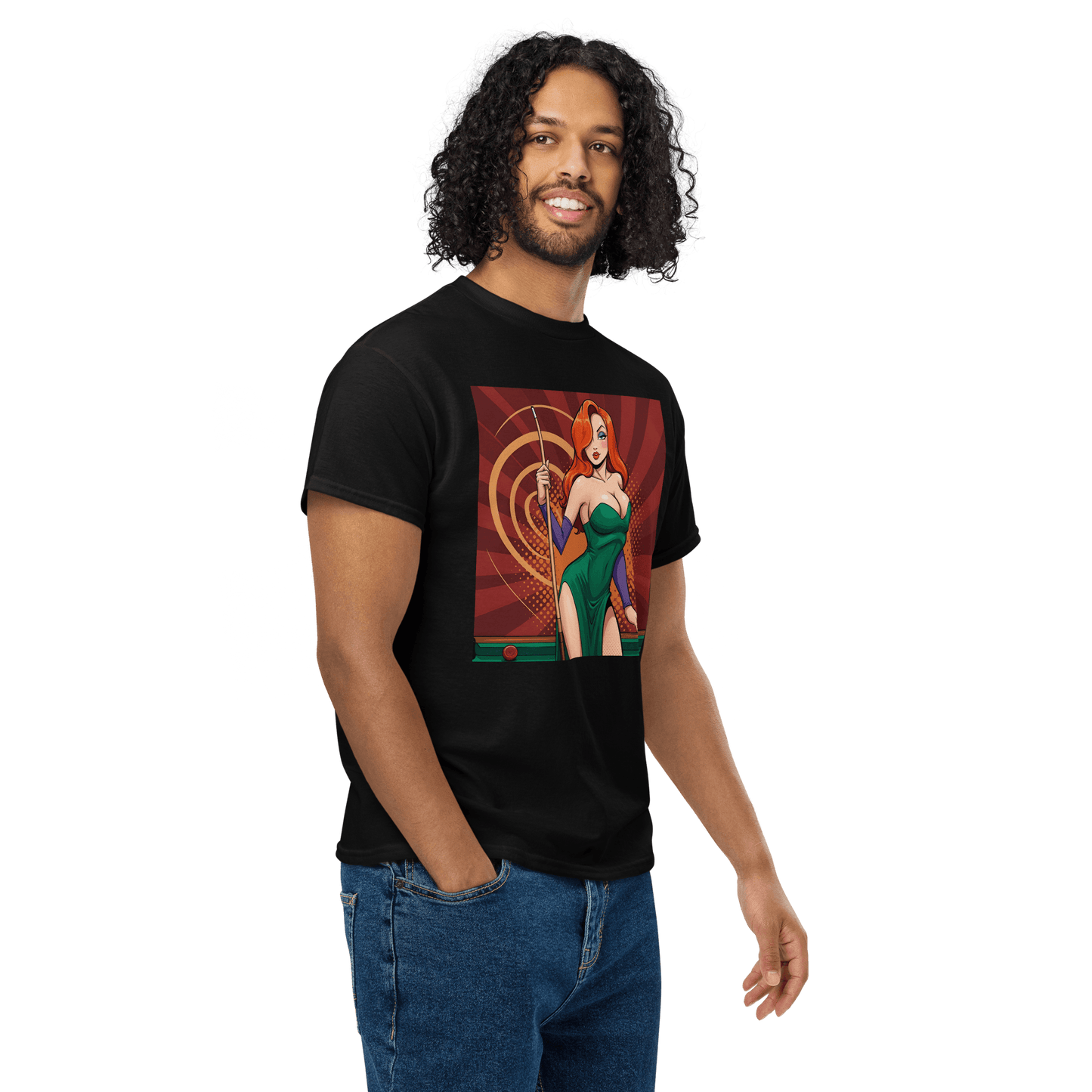 Pinup Girl #1 T-Shirt - Men's - Black - Front