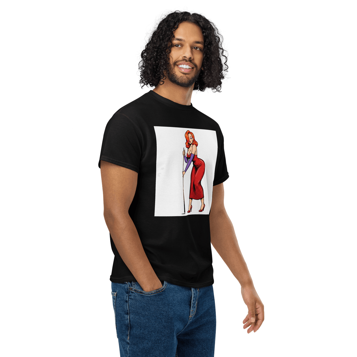 Pinup Girl #15 T-Shirt - Men's - Black - Front