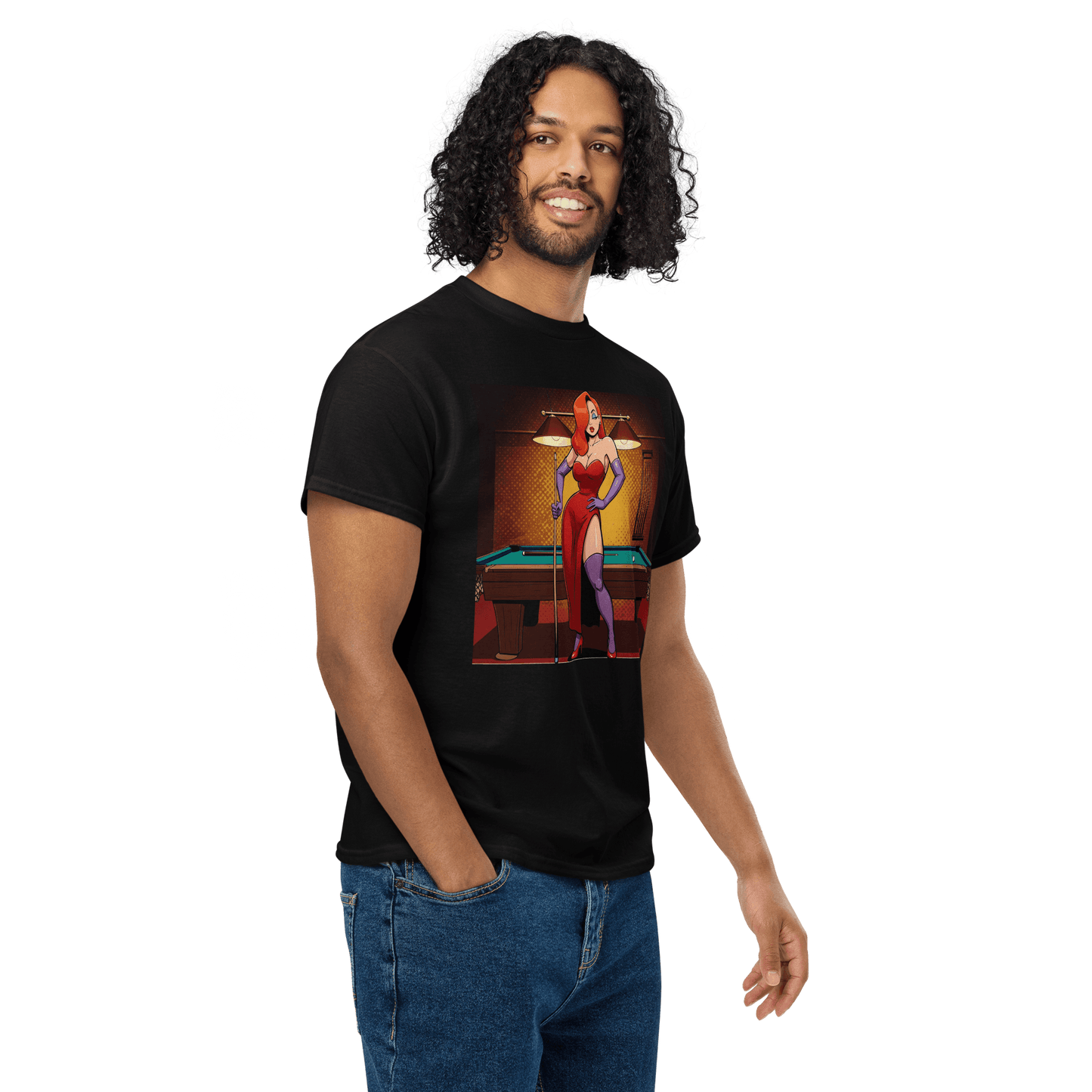 Pinup Girl #16 T-Shirt - Men's - Black - Front