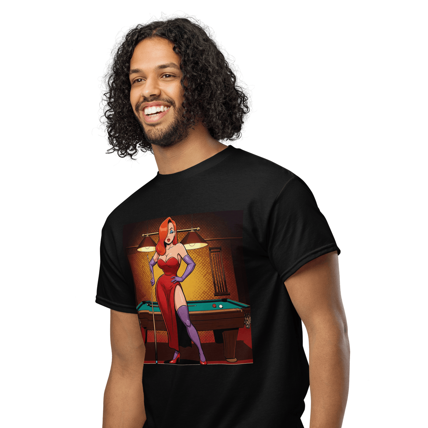 Pinup Girl #16 T-Shirt - Men's - Black - Front