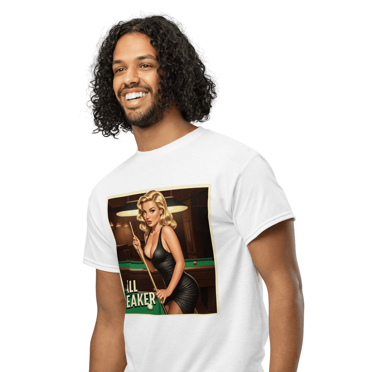 "Ball Breaker" #1 T-Shirt - Men's - White - Front