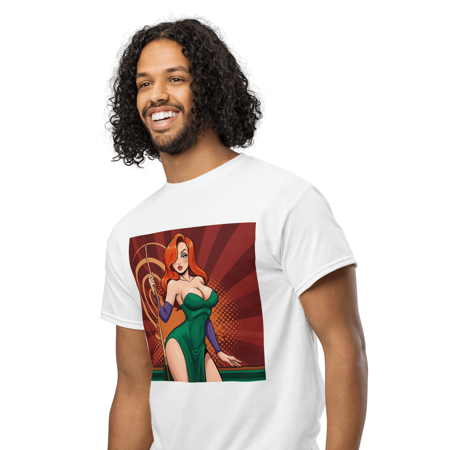 Pinup Girl #1 T-Shirt - Men's - White - Front