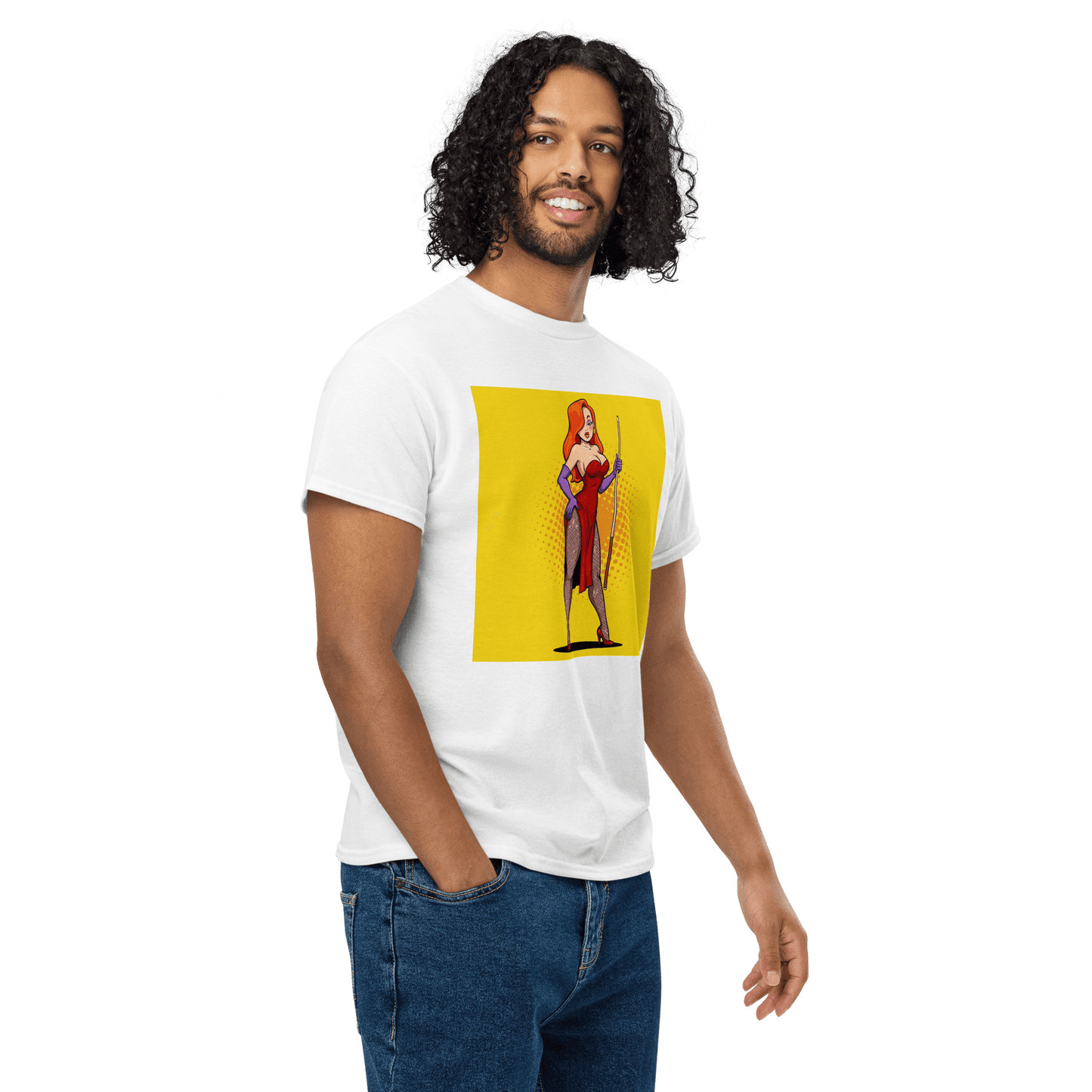 Pinup Girl #12 T-Shirt - Men's - White - Front