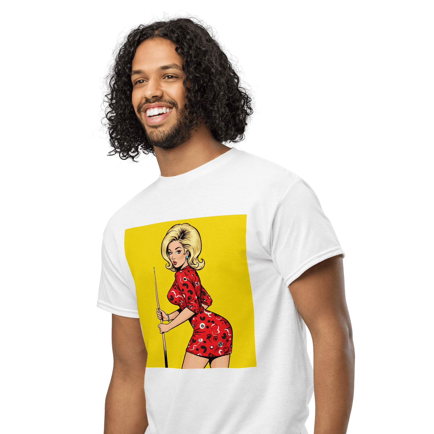 Pinup Girl #14 T-Shirt - Men's - White - Front