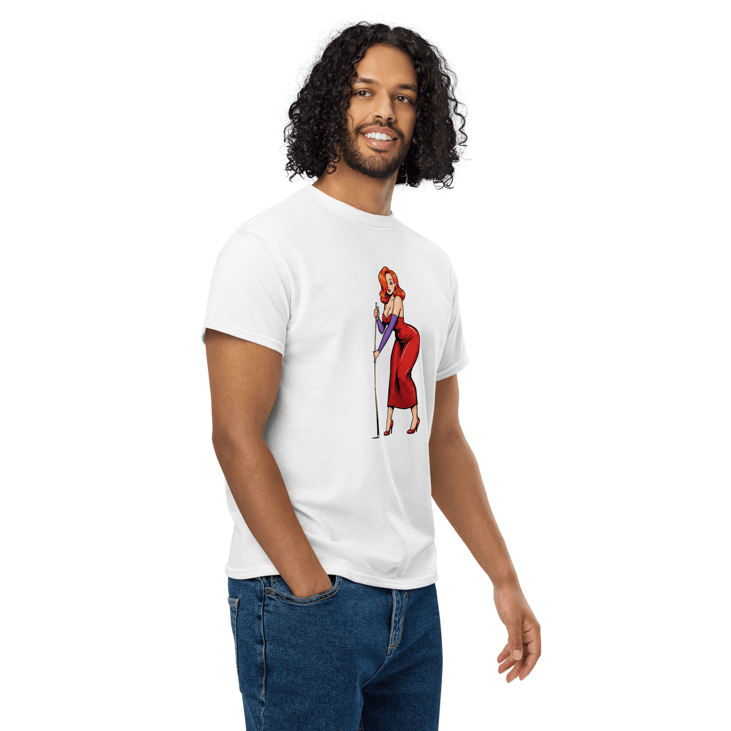 Pinup Girl #15 T-Shirt - Men's - White - Front