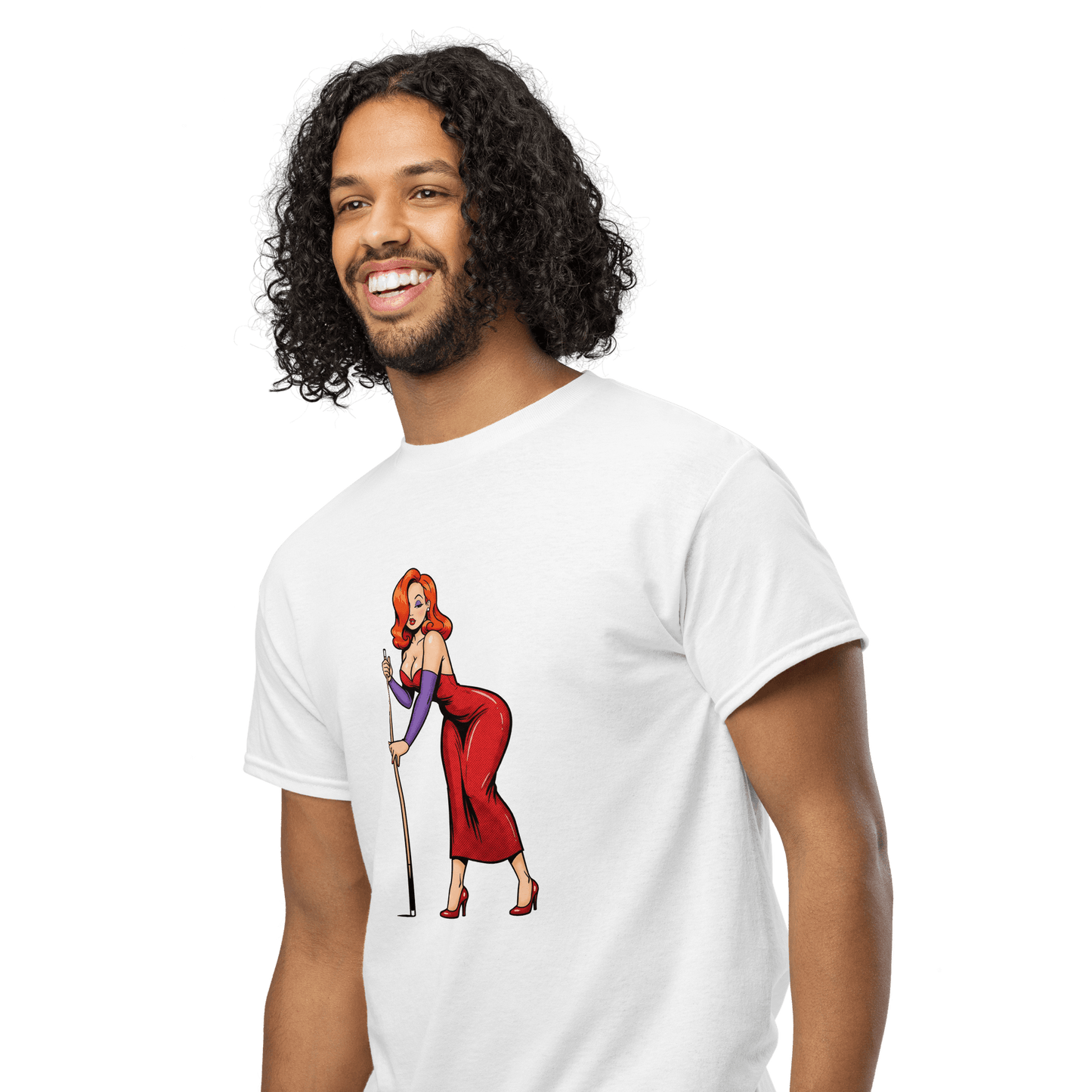 Pinup Girl #15 T-Shirt - Men's - White - Front