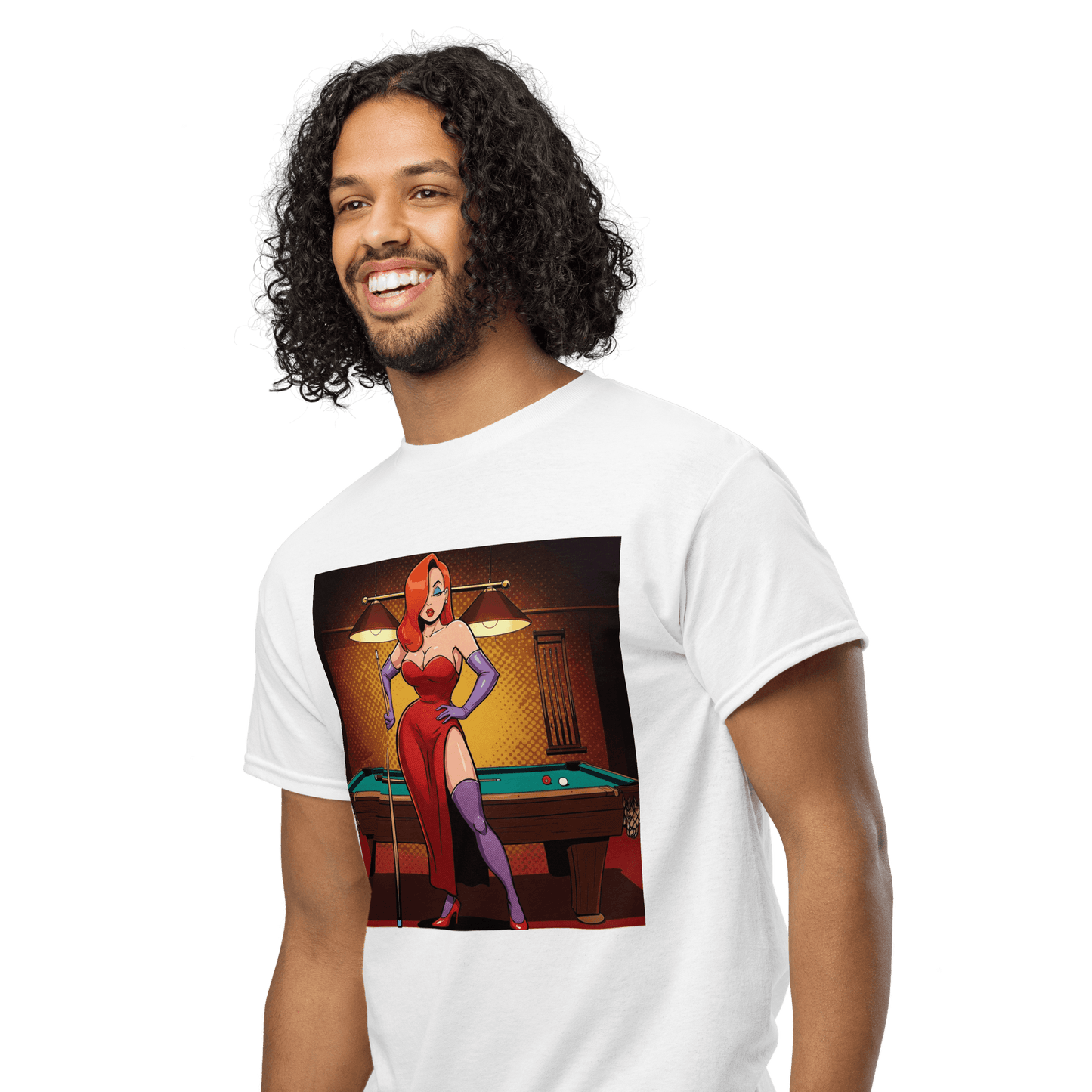 Pinup Girl #16 T-Shirt - Men's - White - Front