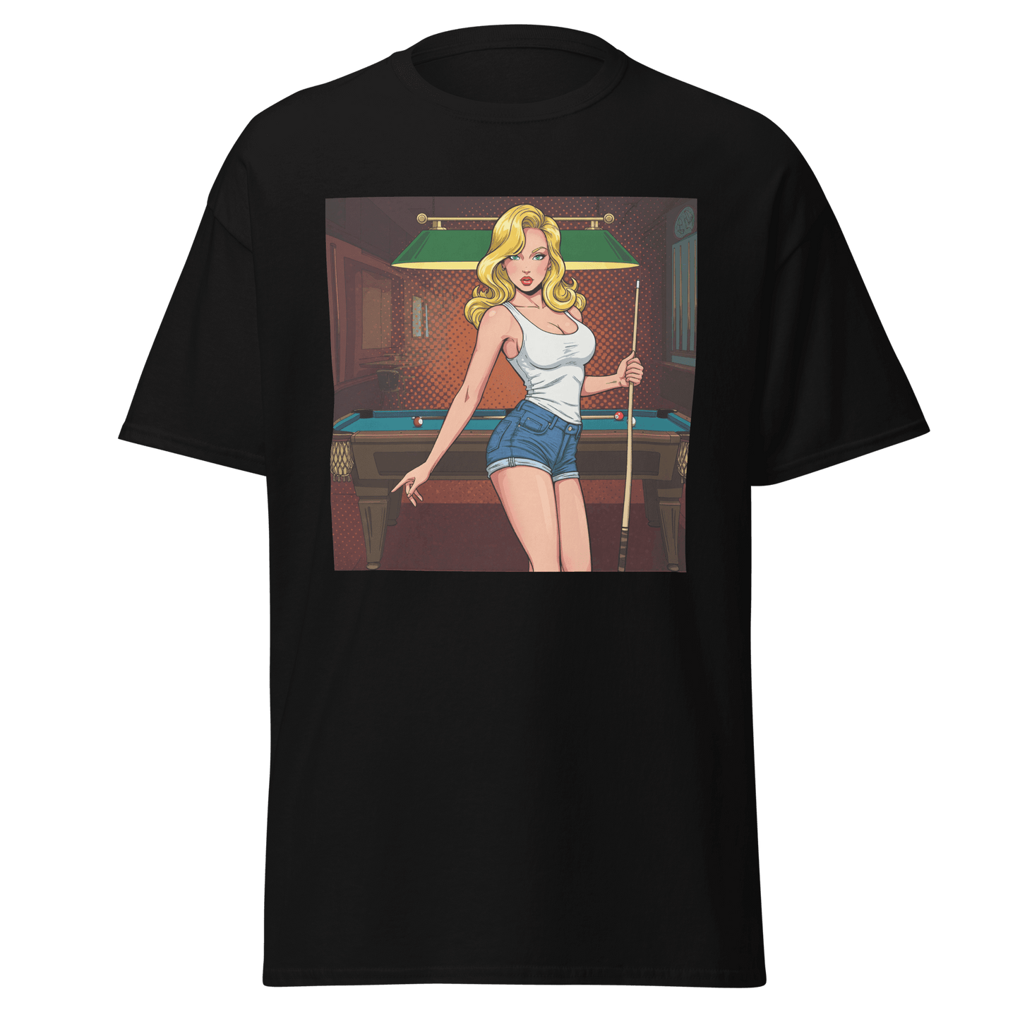 Pinup Girl #5 T-Shirt - Women's - Black - Front