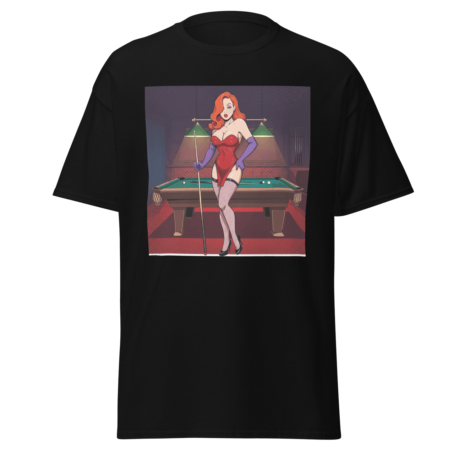Pinup Girl #7 T-Shirt - Women's - Black - Front