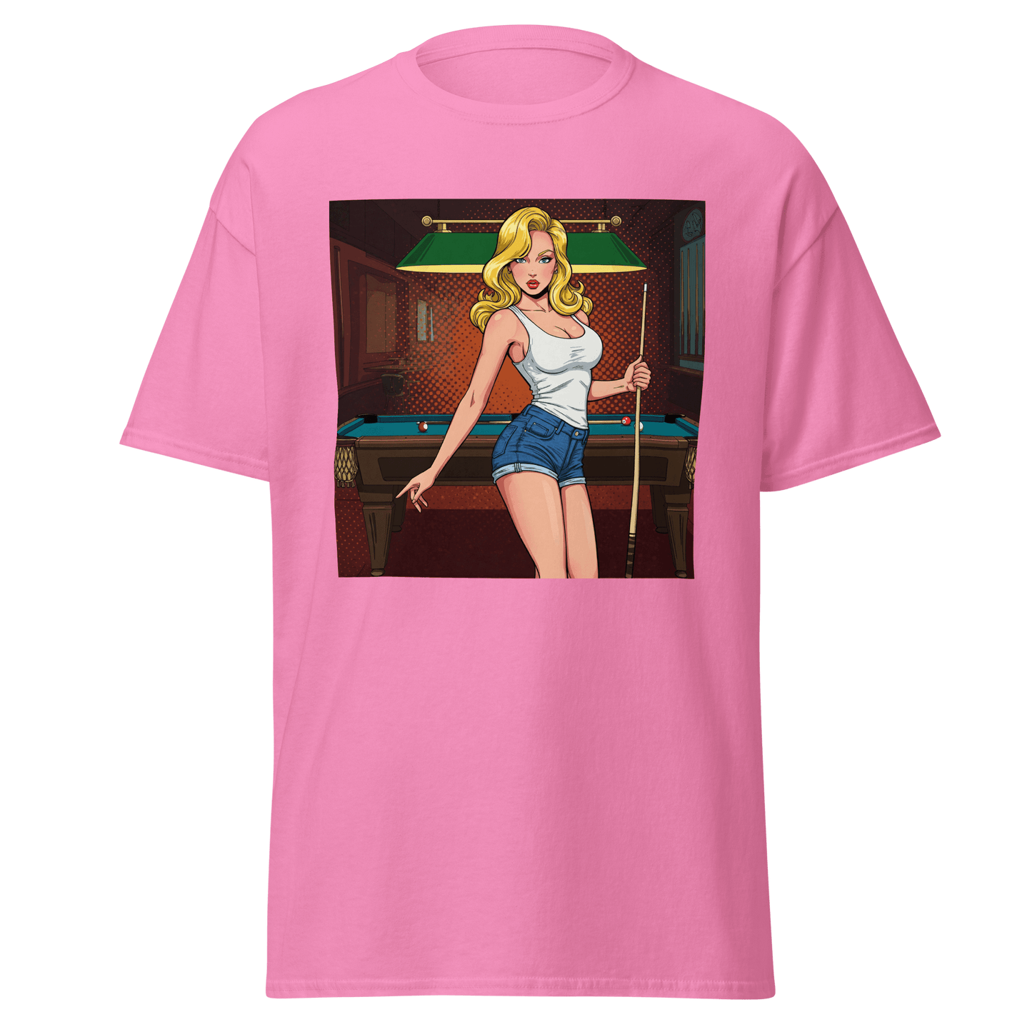 Pinup Girl #5 T-Shirt - Women's - Pink - Front