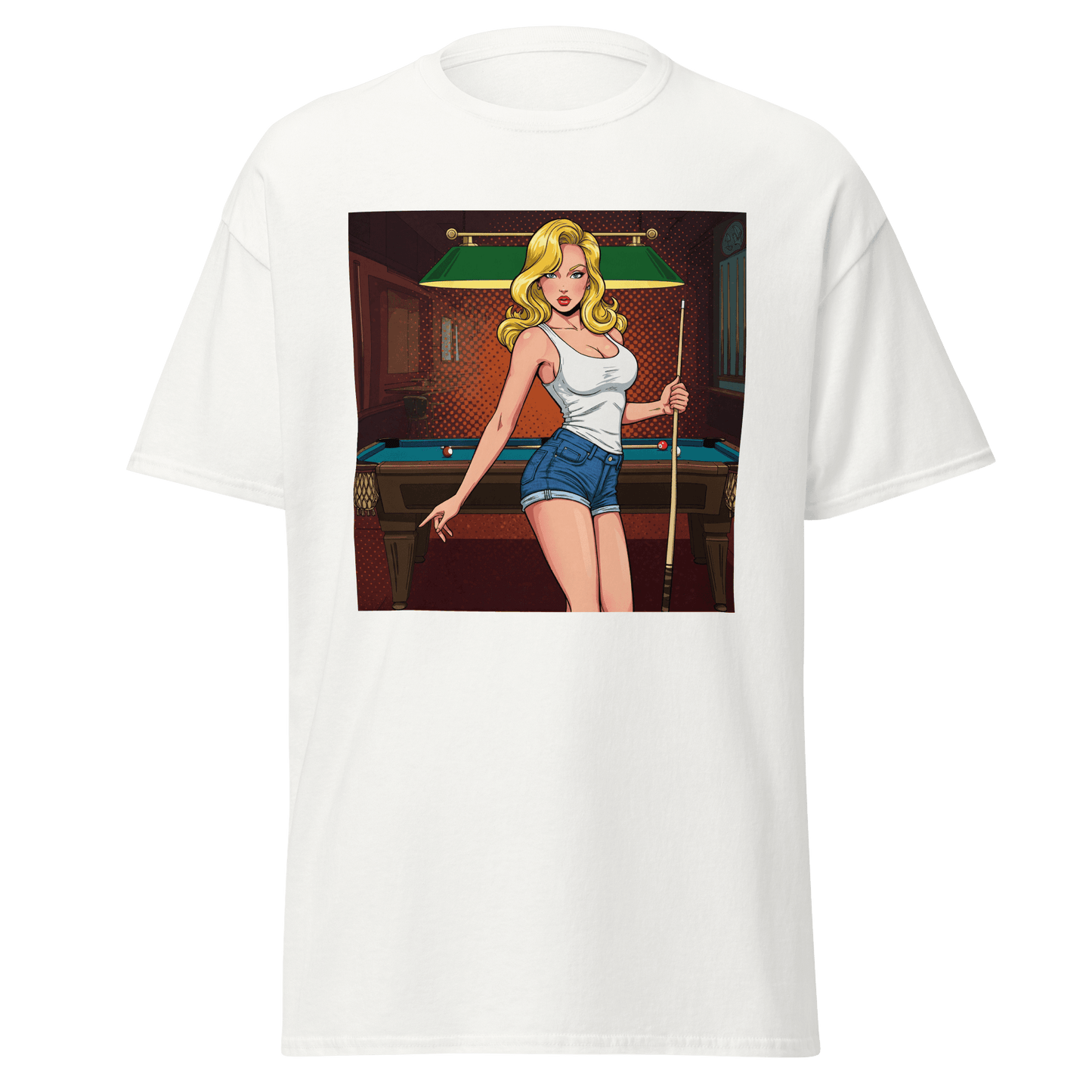 Pinup Girl #5 T-Shirt - Women's - White - Front