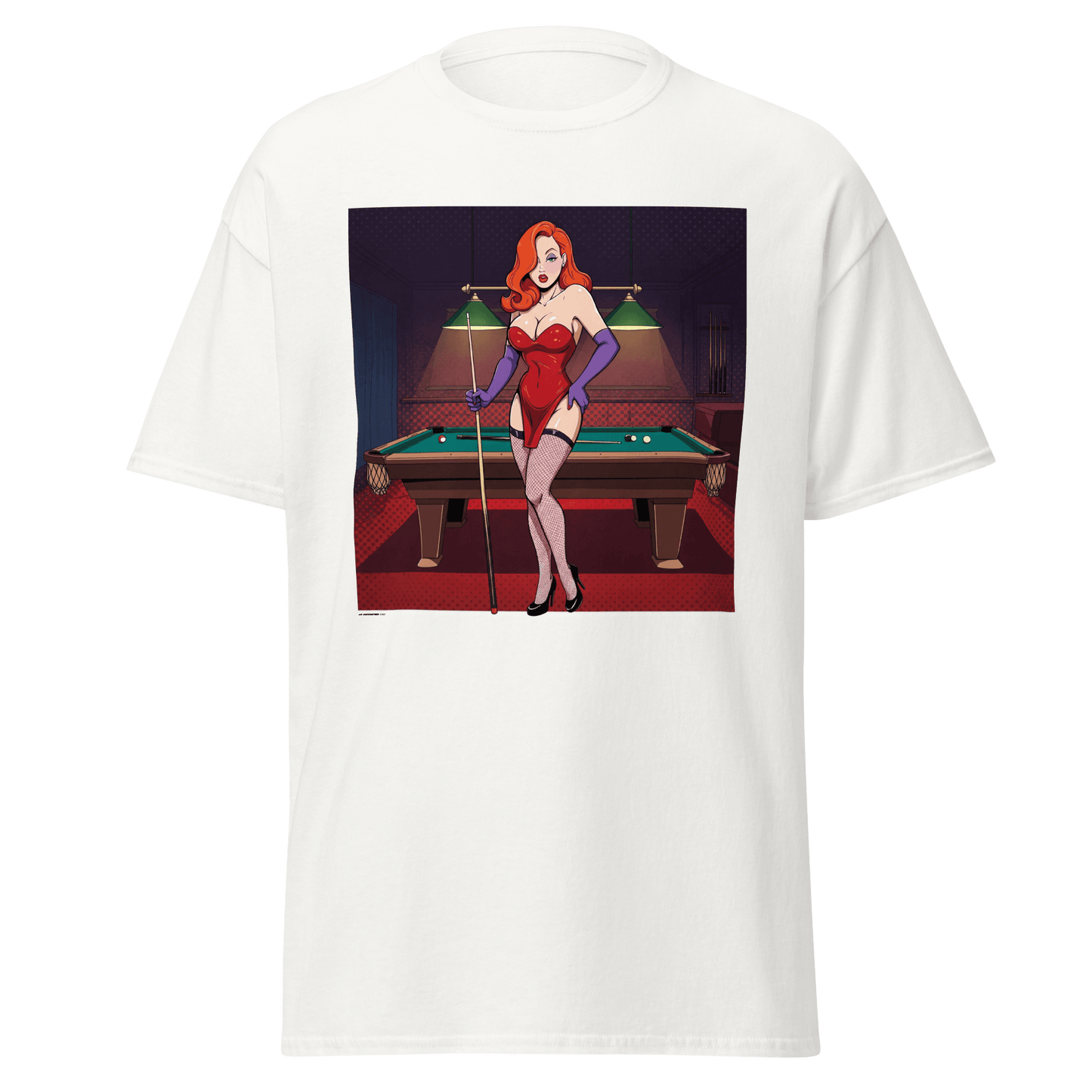 Pinup Girl #7 T-Shirt - Women's - White - Front