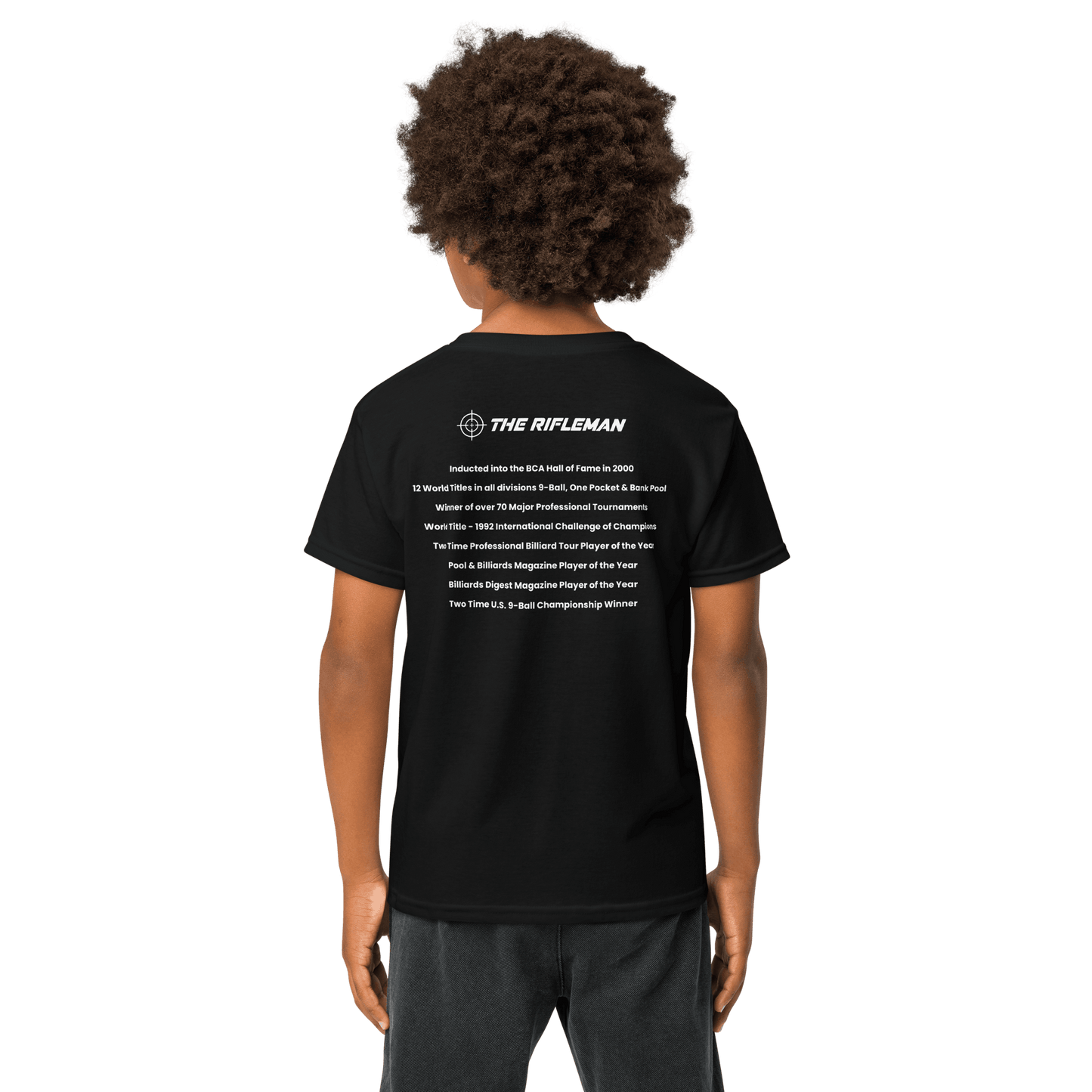 Buddy "The Rifleman" Hall Signature T-Shirt - Youth - Black - Back