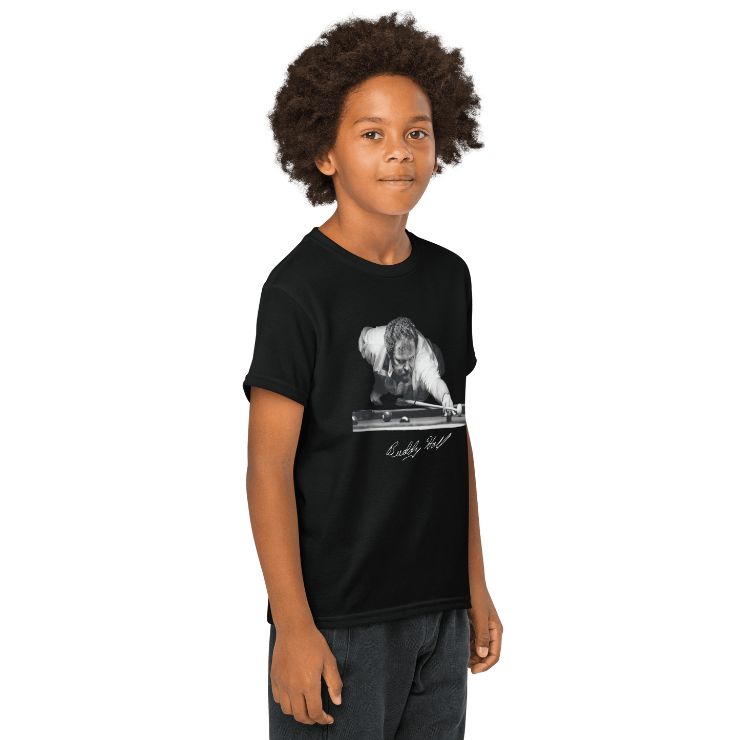 Buddy "The Rifleman" Hall Signature T-Shirt - Youth - Black - Front