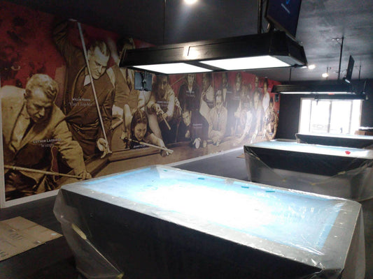 "Legends of Cue Sports" Expanded Wall Mural (Red)