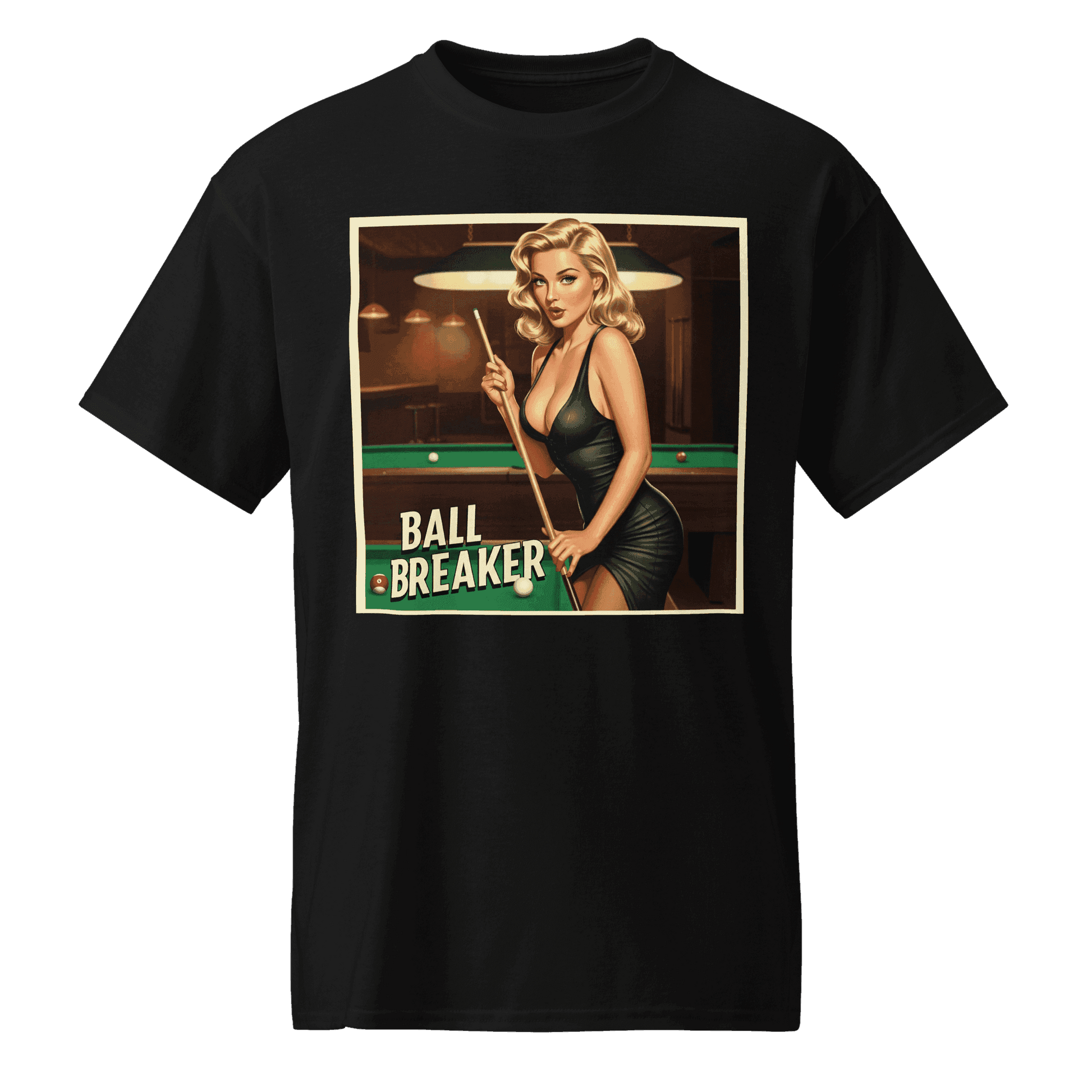 "Ball Breaker" #1 T-Shirt - Men's - Black - Front
