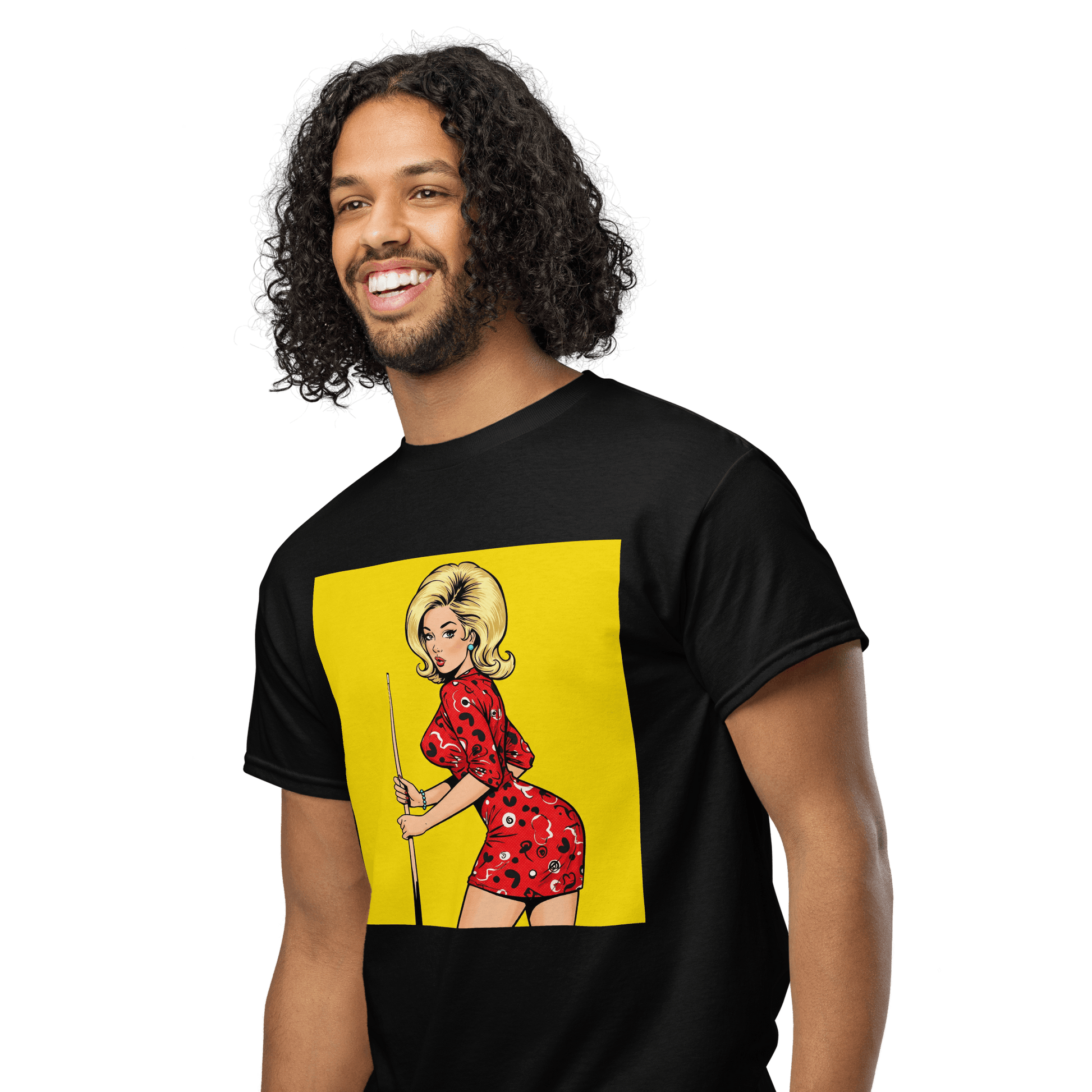 Pinup Girl #14 T-Shirt - Men's - Black - Front