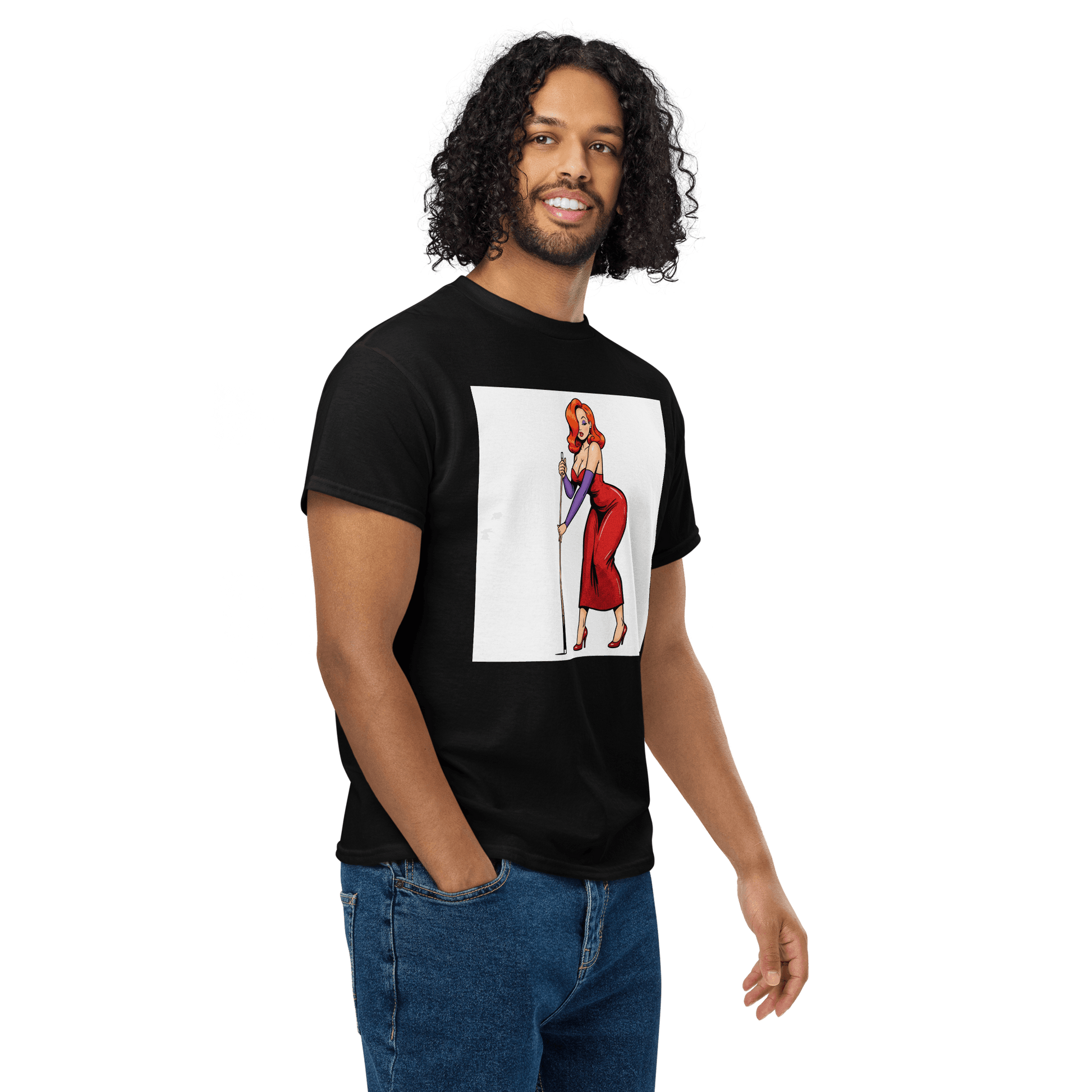 Pinup Girl #15 T-Shirt - Men's - Black - Front