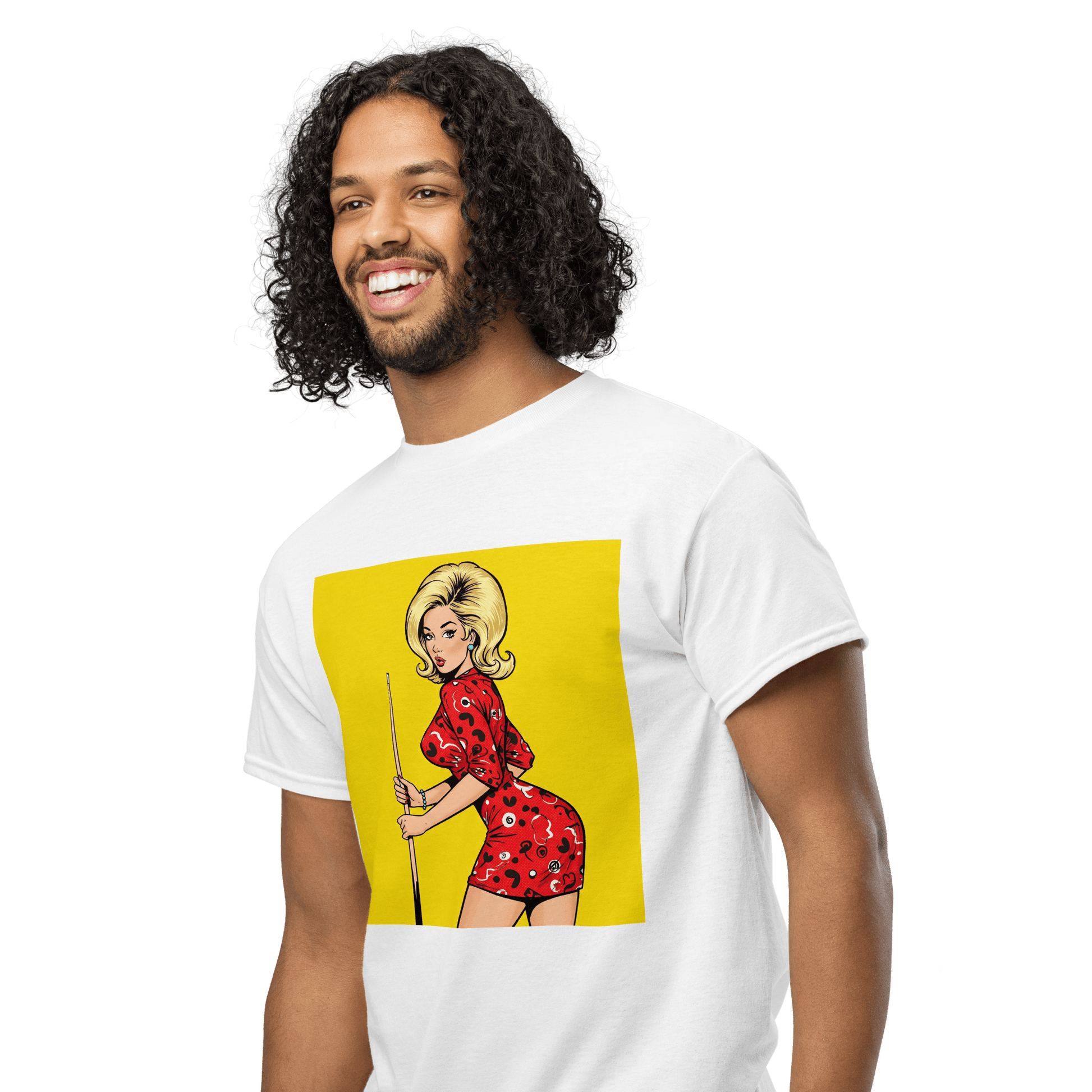 Pinup Girl #14 T-Shirt - Men's - White - Front