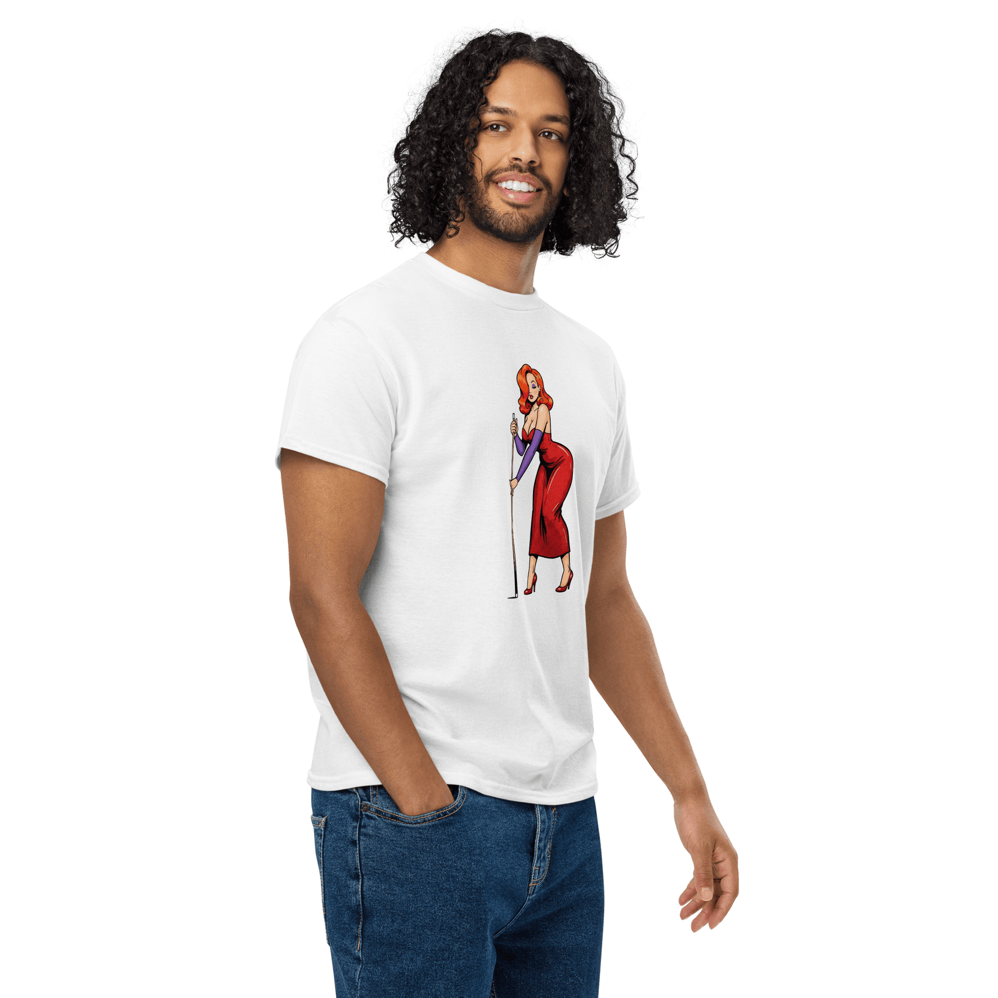 Pinup Girl #15 T-Shirt - Men's - White - Front
