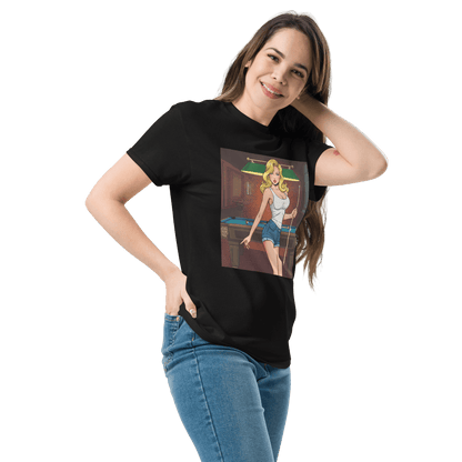 Pinup Girl #5 T-Shirt - Women's - Black - Front