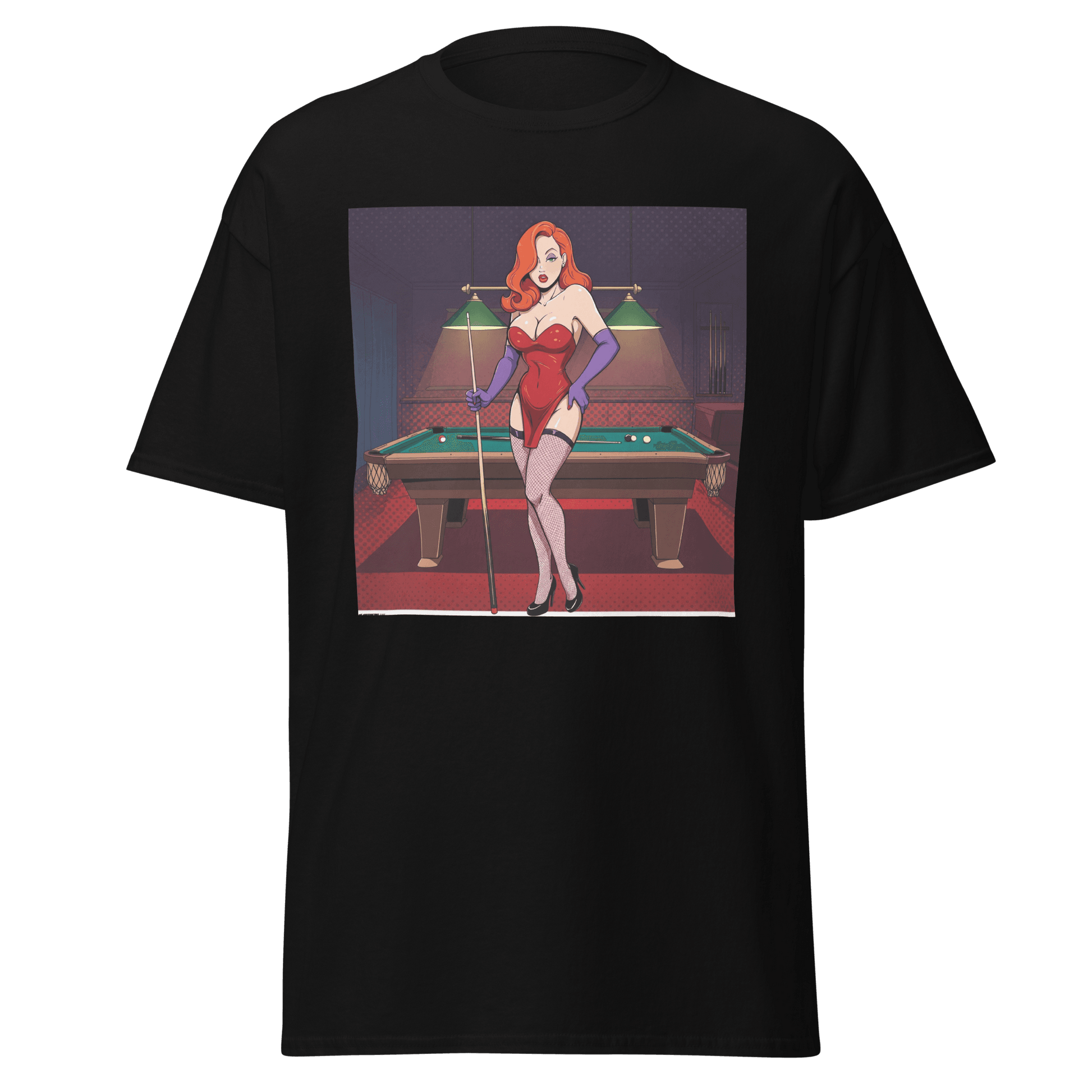 Pinup Girl #7 T-Shirt - Women's - Black - Front
