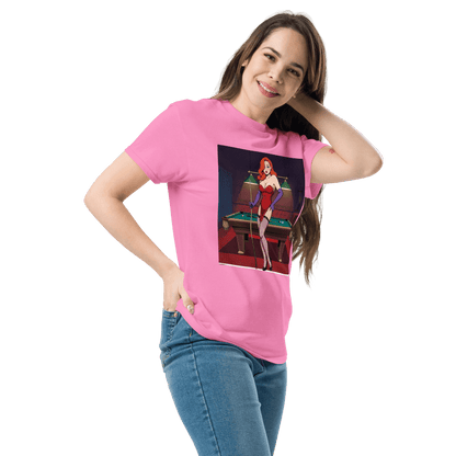 Pinup Girl #7 T-Shirt - Women's - Pink - Front